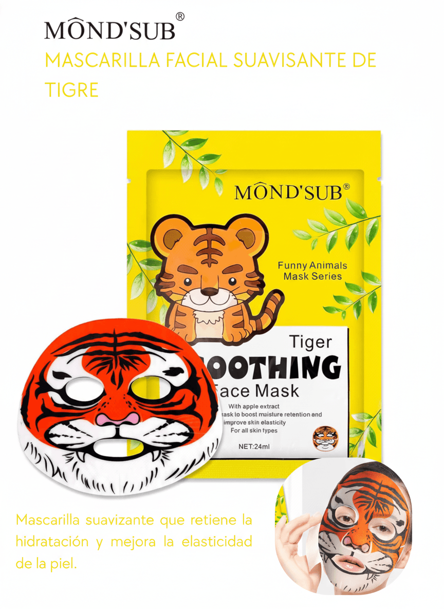 MASCARILLA FACIAL SUAVISANTE DE TIGRE
