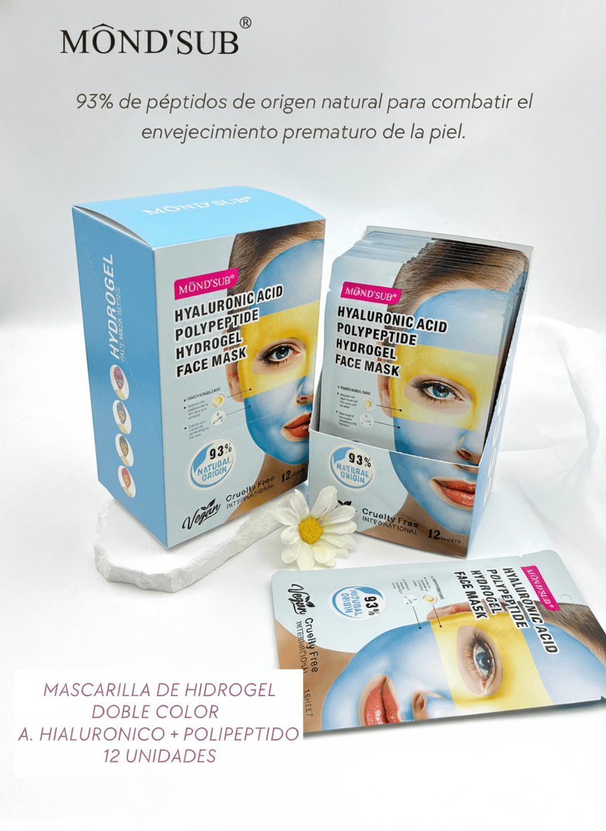 MASCARILLA DE HIDROGEL DOBLE COLOR