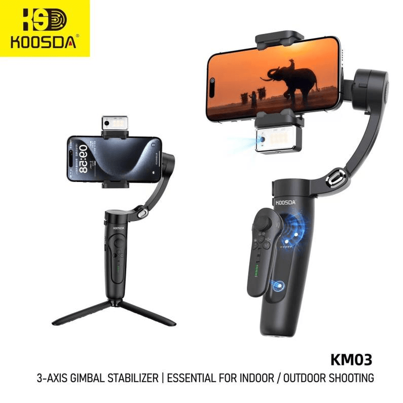 KM-03 Estabilizador Gimbal de 3 Ejes para Celular con Seguimiento Facial y Control Remoto 2
