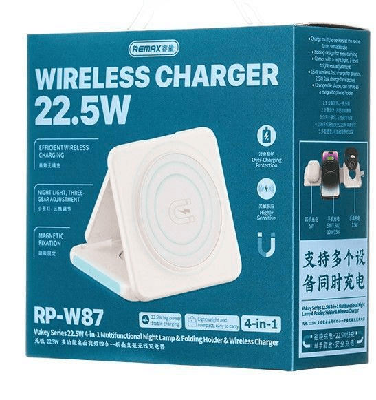 RP-W87 Cargador Inalámbrico Multifuncional REMAX Serie Vukey 22.5W 2