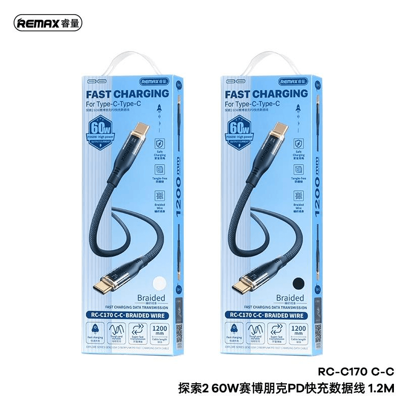 RC-C170C Cable de datos REMAX serie Explore con carga rápida PD 2ª Gen 2