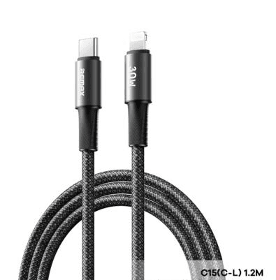 C - Cable de Datos de Aluminio con Carga Rápida