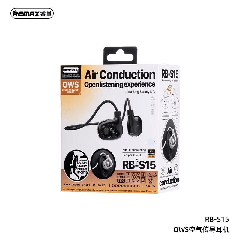 RB-S15 Auriculares Bluetooth con Tecnología de Conducción de Aire