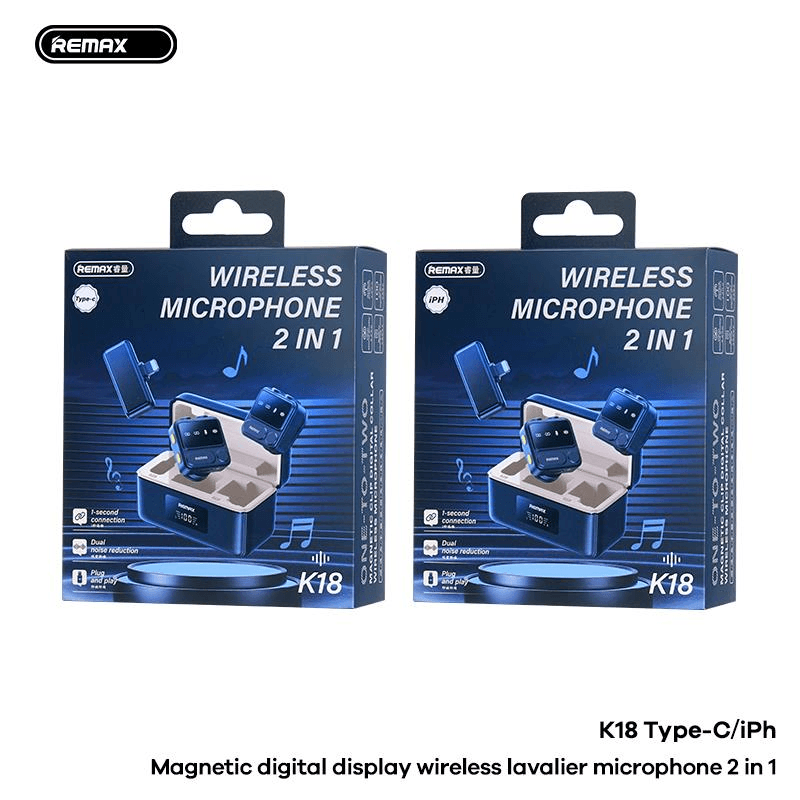 K-18 Micrófono Inalámbrico 2 en 1 Plug and Play Universal 2