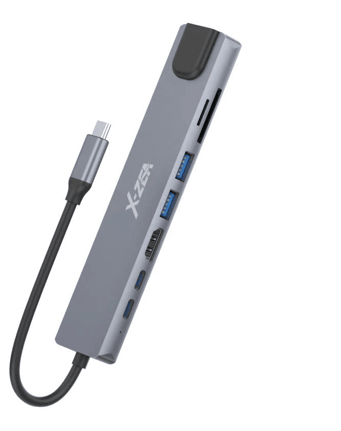 UC-921 Estación de Acoplamiento USB-C Multifuncional 8 en 1 con Salida 4K 2