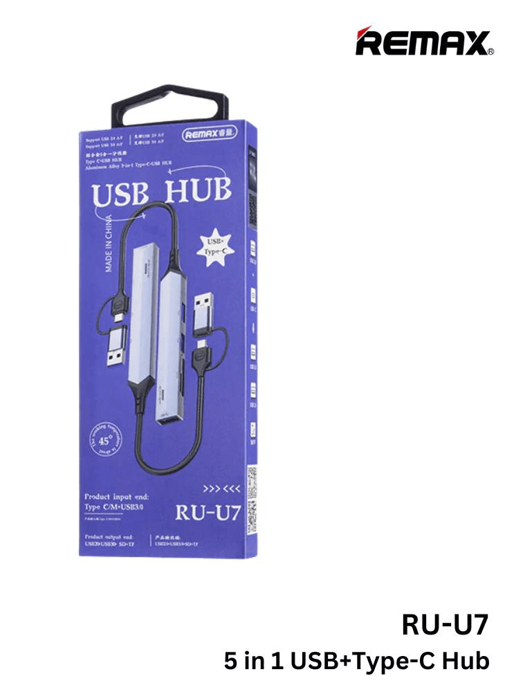 MICRO-RU-U7 Hub USB 3.0 con Conector Type C y Lector de Tarjetas SD 2