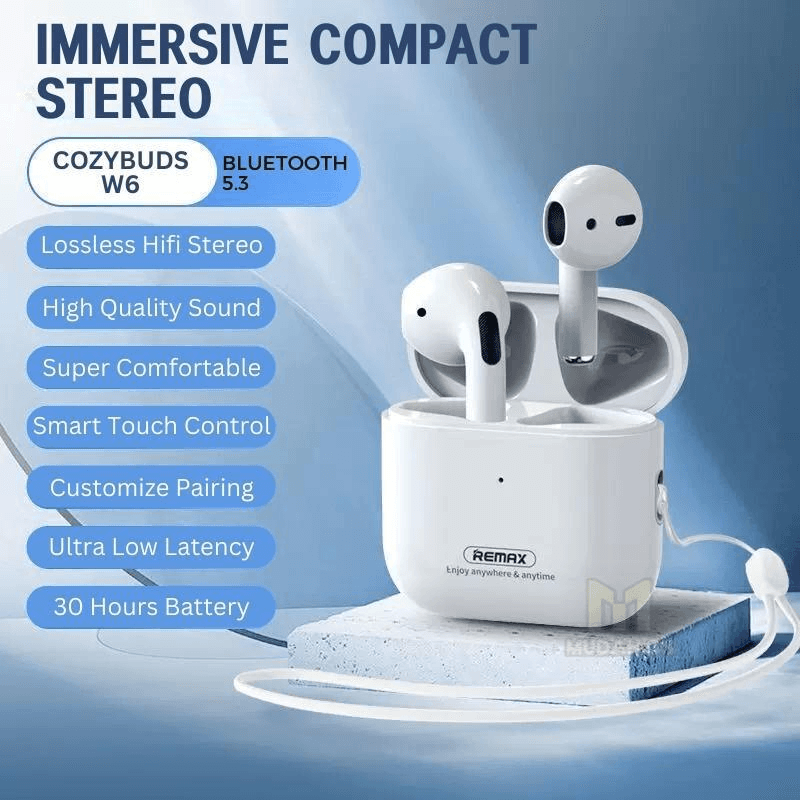 W6 Auriculares Inalámbricos Bluetooth 5.3 con Control Táctil 2