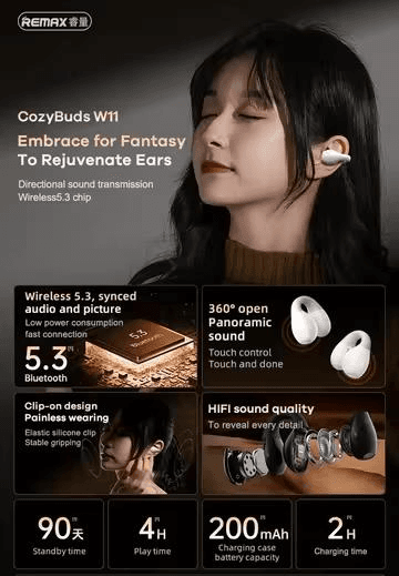 W11 Auriculares Inalámbricos True Wireless con Bluetooth 5.3 2