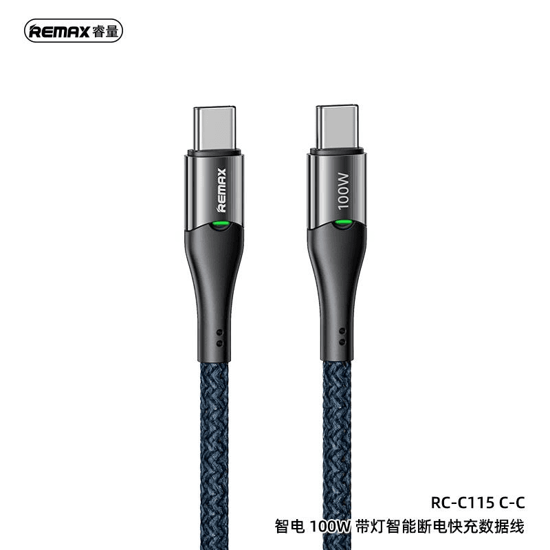 RC-C115 Cable de Datos con Carga Rápida Inteligente de 100W 2