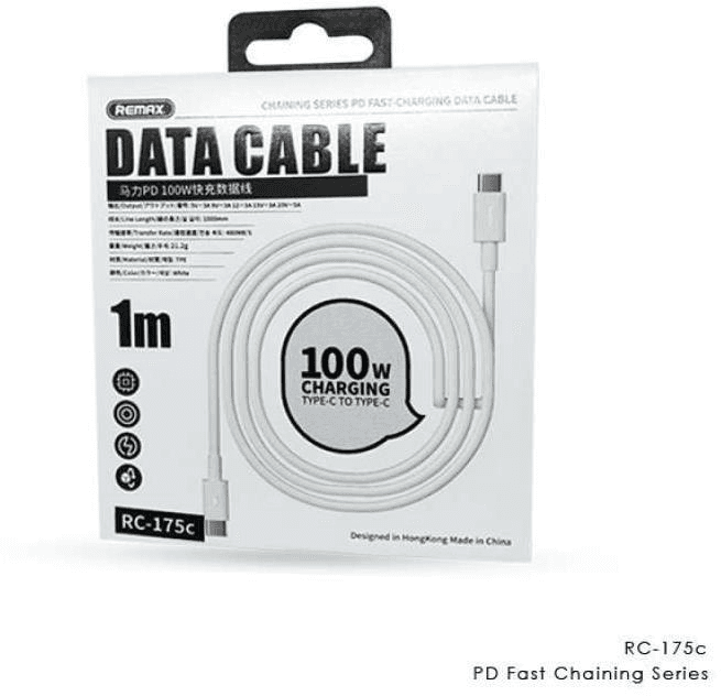 RC-175 Cable USB C con Carga Rápida PD 100W