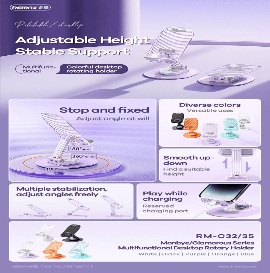 RM-C32 Soporte Giratorio Multifuncional para Escritorio 3