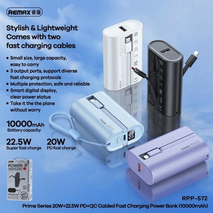 RPP-572 Power Bank Serie Prime 10000mAh Carga Rápida