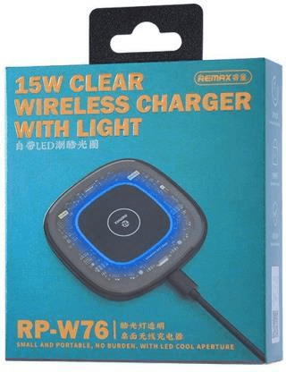 RP-W76 Cargador Inalámbrico Rápido de 15W Compatible con Apple y Android 3