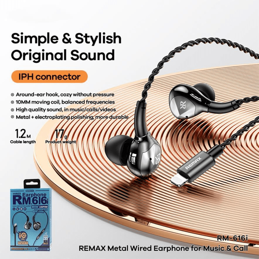 RM-616I Auriculares con Chip Original para iPhone, Llamadas y Música HD 2