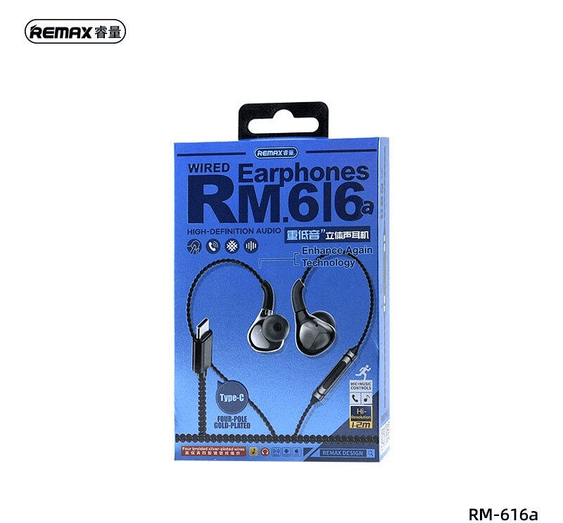 RM-616A Auriculares Manos Libres Tipo C con Control de Música y Llamadas 2