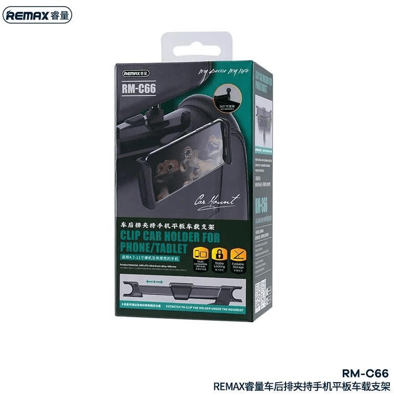 RM-C66 Soporte Giratorio 360 Grados para Teléfono o Tablet en Automóvil