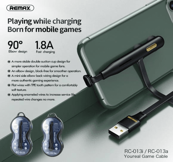 RC-013I-RC-013A RC-013i / RC-013A - Cable USB de Alta Velocidad para Gamers, Compatible con iPhone 2