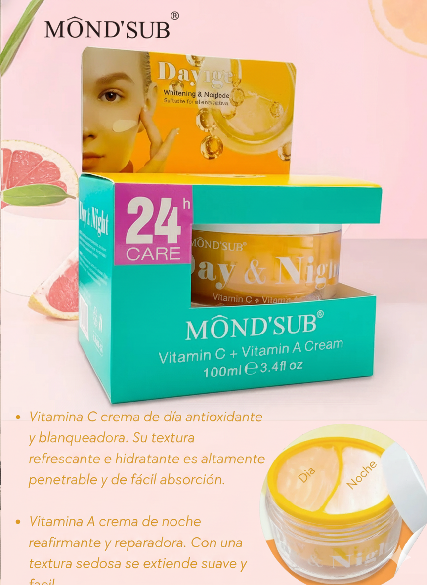 MONDSUB CREMA DIA & NOCHE VITAMINA C+ VITAMINA A