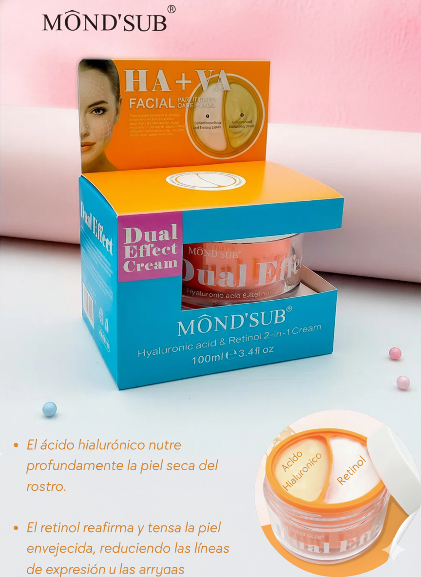 MONDSUB CREMA EFECTO DUAL ACIDO HYALURONICO + RETINOL