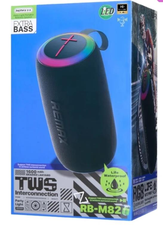 RB-M82 Altavoz Portátil Inalámbrico con 14W de Potencia y Múltiples Opciones de Conectividad imagen 3