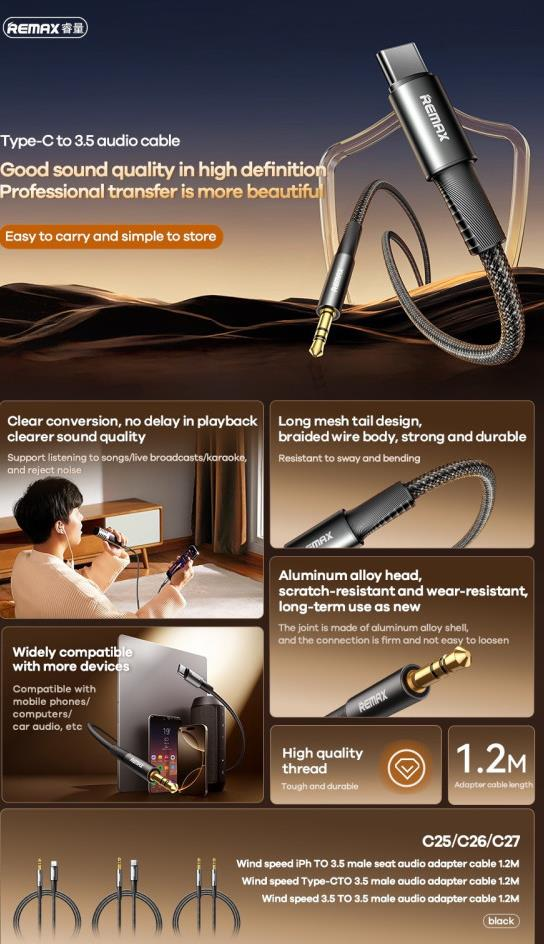 CABLE-C - Cable de Audio de 3.5mm de Alta Calidad imagen 3