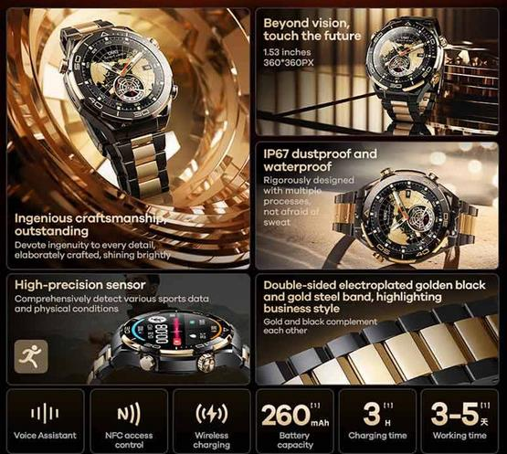 REMAX-SERIES-SMART-WATCH 17 - Reloj Inteligente AMOLED con NFC y Llamadas de Voz HD imagen 3