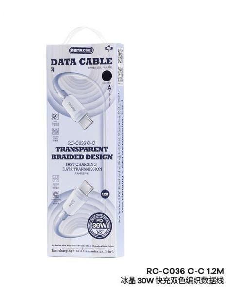 RC-C036 Cable de Datos con Carga Rápida de 30W Compatible con Apple y Android imagen 2