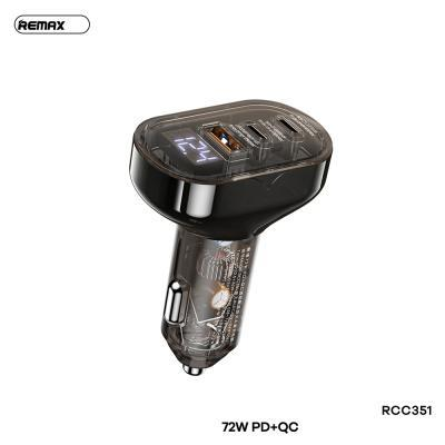 RCC-351 Cargador de Carro Rápido con Display Transparente PD QC imagen 2