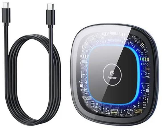 RP-W76 Cargador Inalámbrico Rápido de 15W Compatible con Apple y Android imagen 2