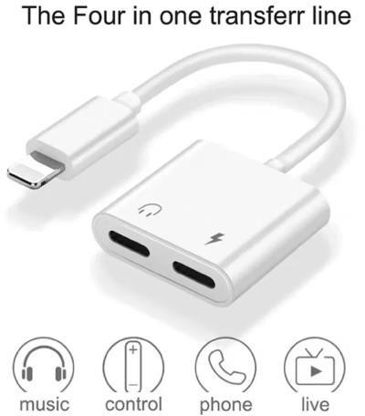 RL-LA07I - Adaptador de Audio y Carga Inteligente con Doble Entrada Lightning imagen 3