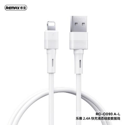 RC-093 Cable de Datos Siliconado con Carga Rápida PD para iPhone/iPad