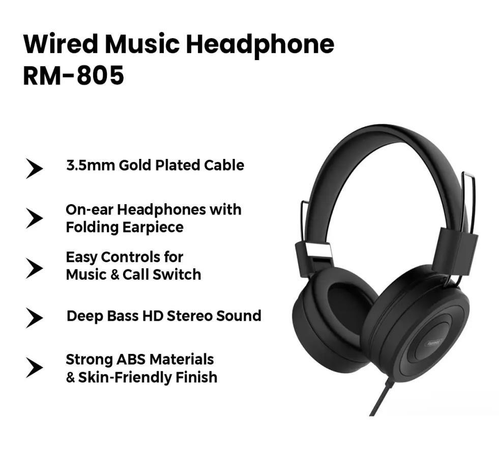 RM-805 Audífonos con Manos Libres y Conector Audio 3.5mm
