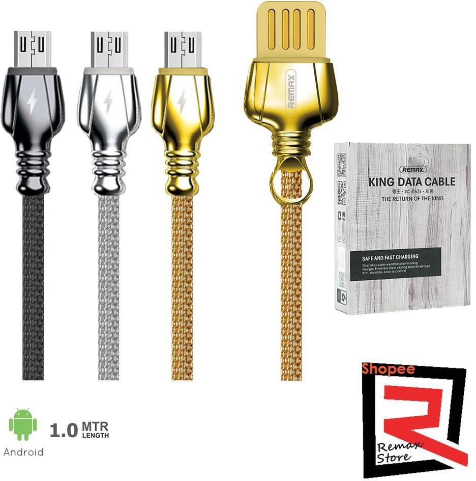 RC-063-M RC-063 M - Cable de datos con carga rápida REMAX King Series de aleación metálica